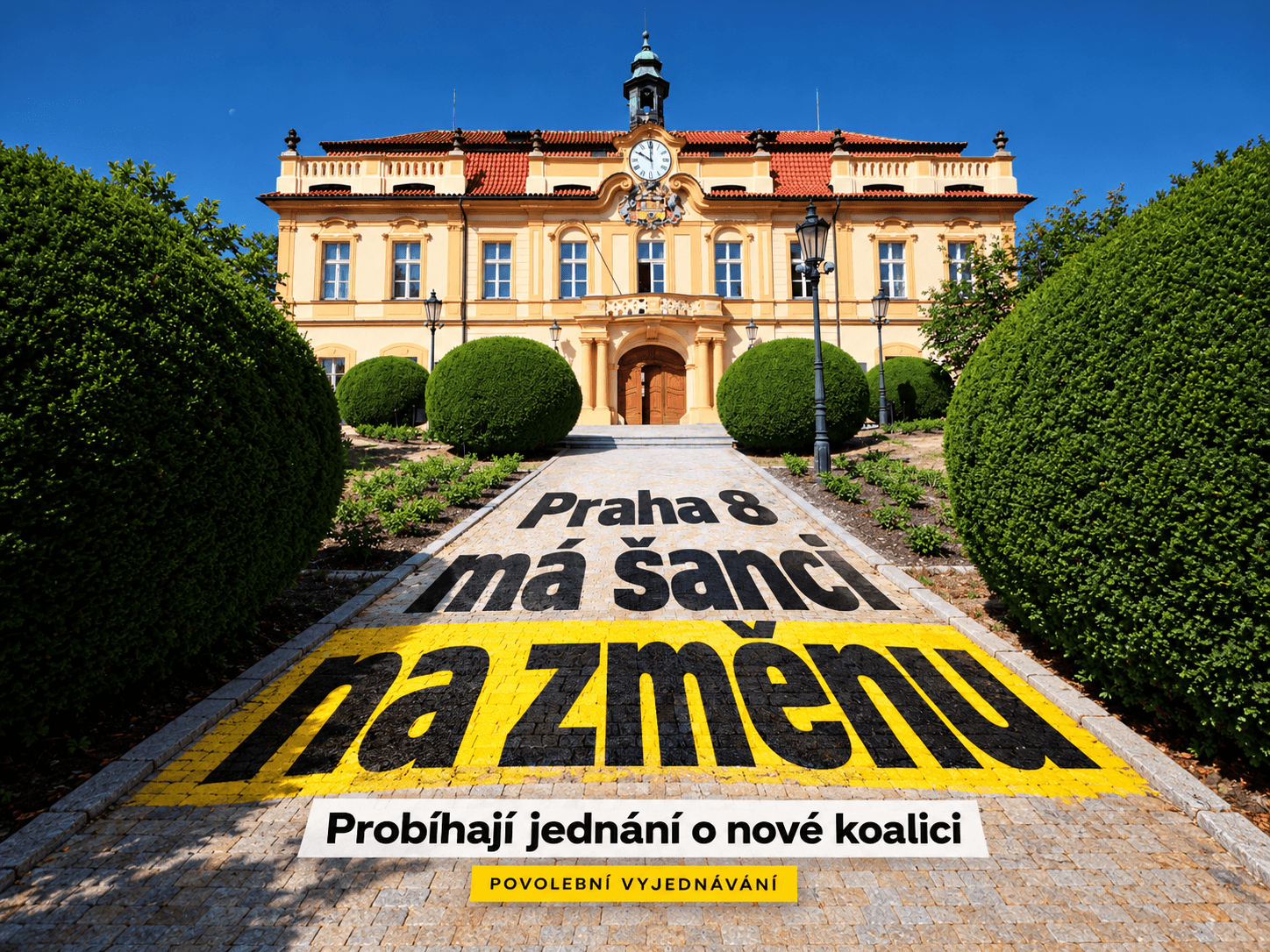 Ilustrace k článku: Na funkci starosty nelpíme. Chceme koalici, která přinese Praze 8 změnu.